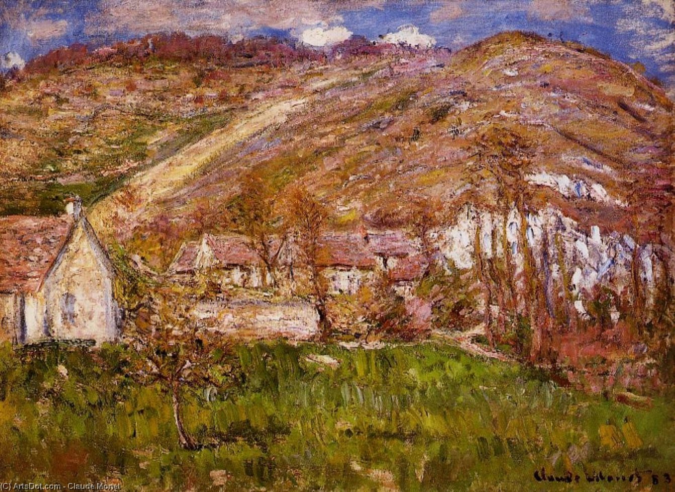 La Aldea De Falaise, Cerca De Giverny — Claude Monet
