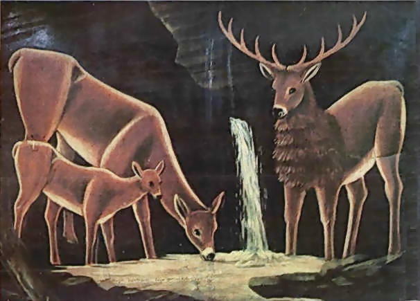 The Family Of Deer — Niko Pirosmani