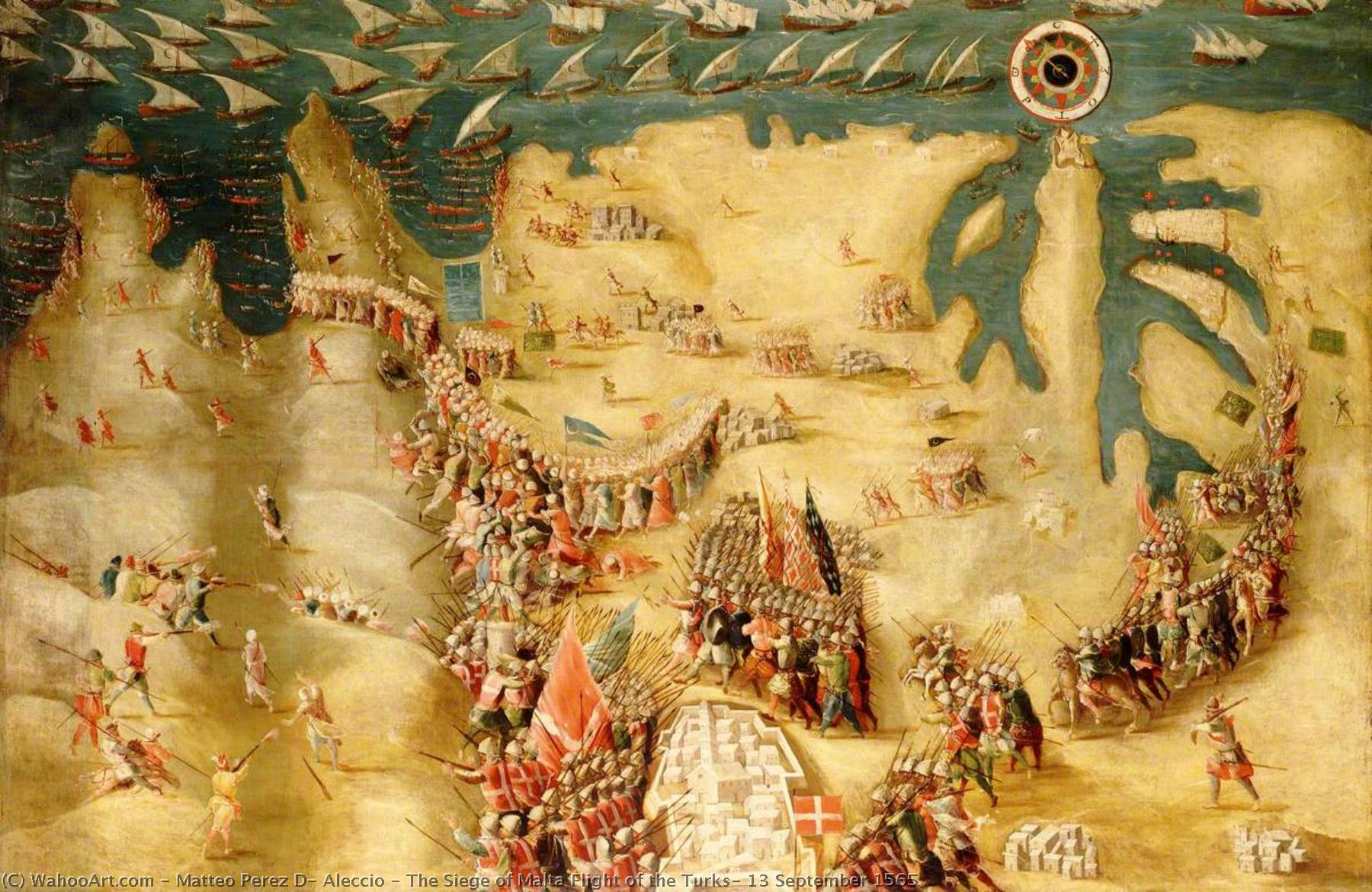 The Siege Of Malta Flight Of The Turks, 13 September 1565 — Matteo Perez D' Aleccio