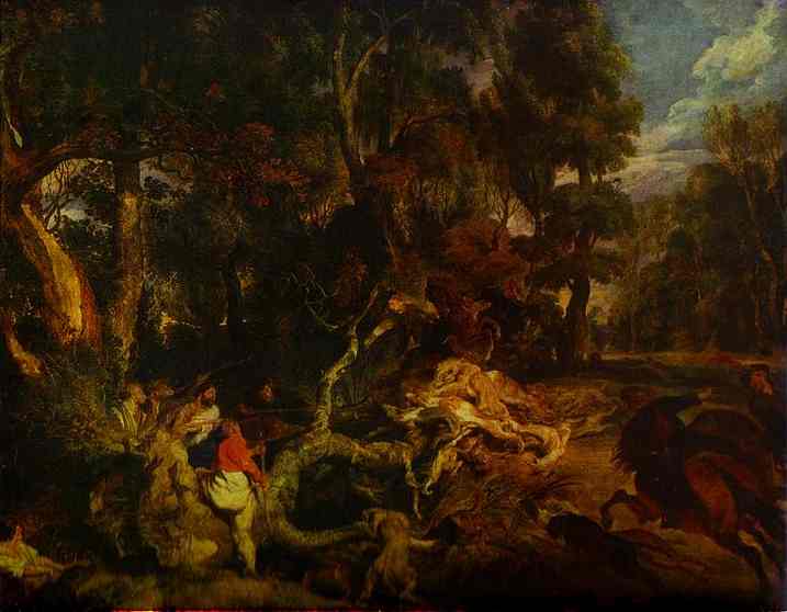 A Boar Hunt — Сэр Пјетр Паул Рубенс