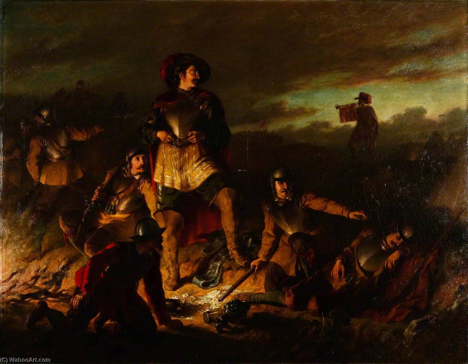 A Night Alarm In The Cavalier Camp — John Adam Houston
