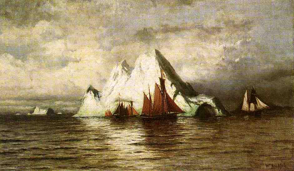 Fishing Boats And Icebergs — William Bradford