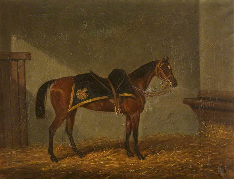 A Bay Charger In His Stable — James Loder