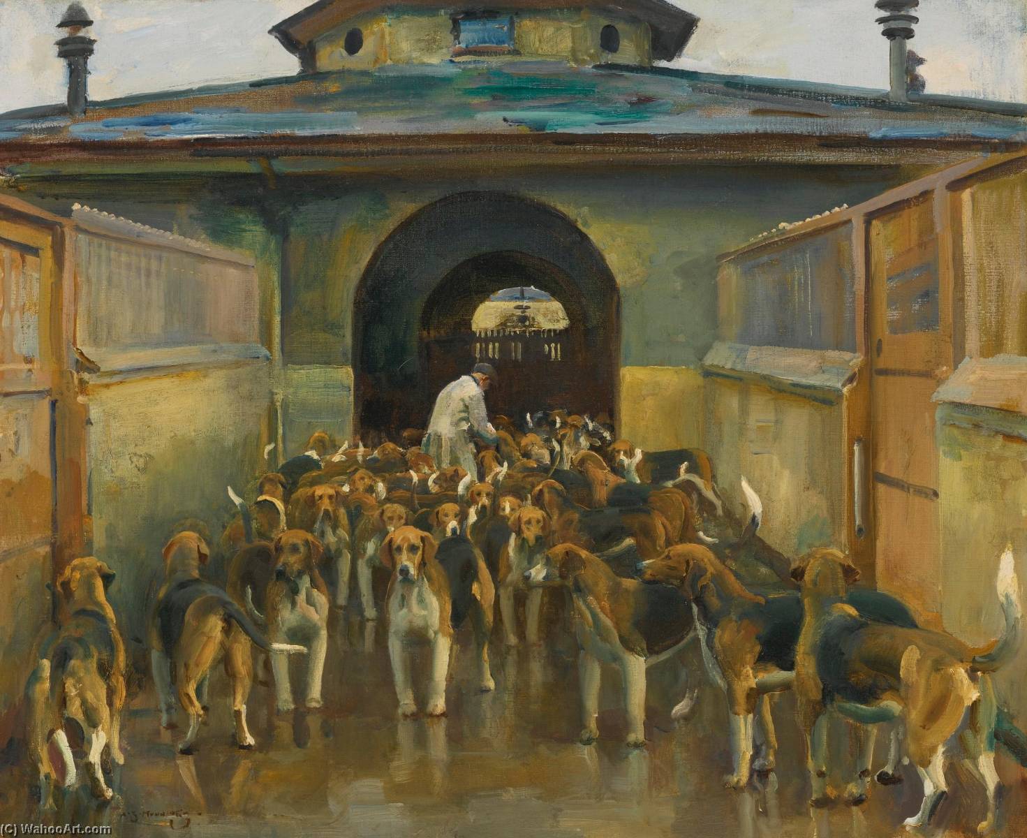 The Belvoir Kennels — Sir Alfred James Munnings