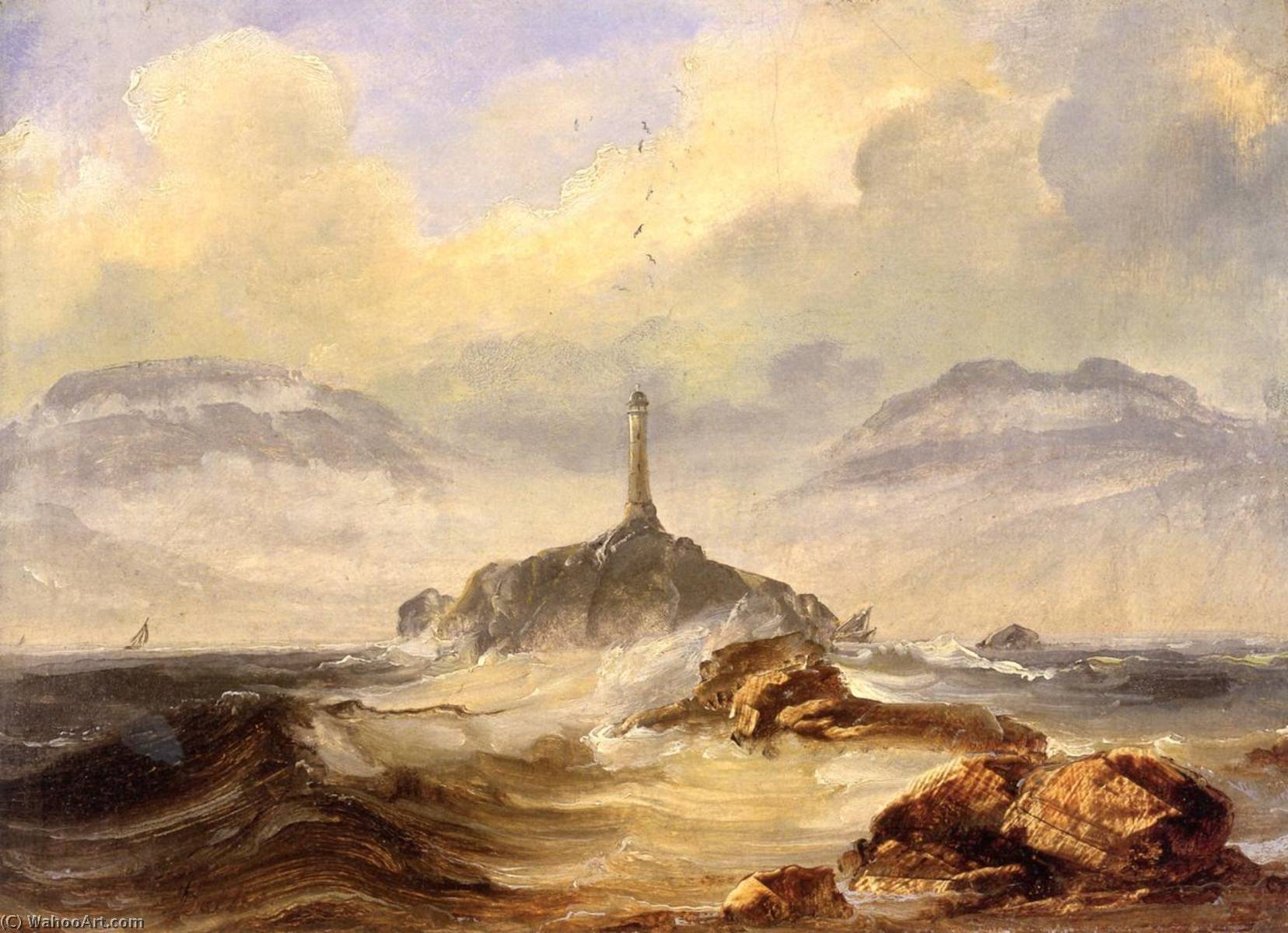 Lighthouse On The Coast — Peder Balke
