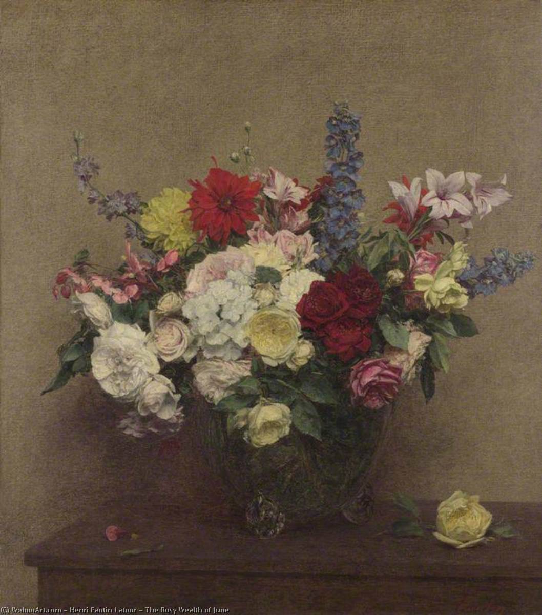 The Rosy Wealth Of June — Henri Fantin-latour