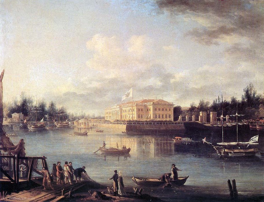 View Of Kamenny Island And Palace In Saint Petersburg — Semjon Fjodorowitsch Schtschedrin