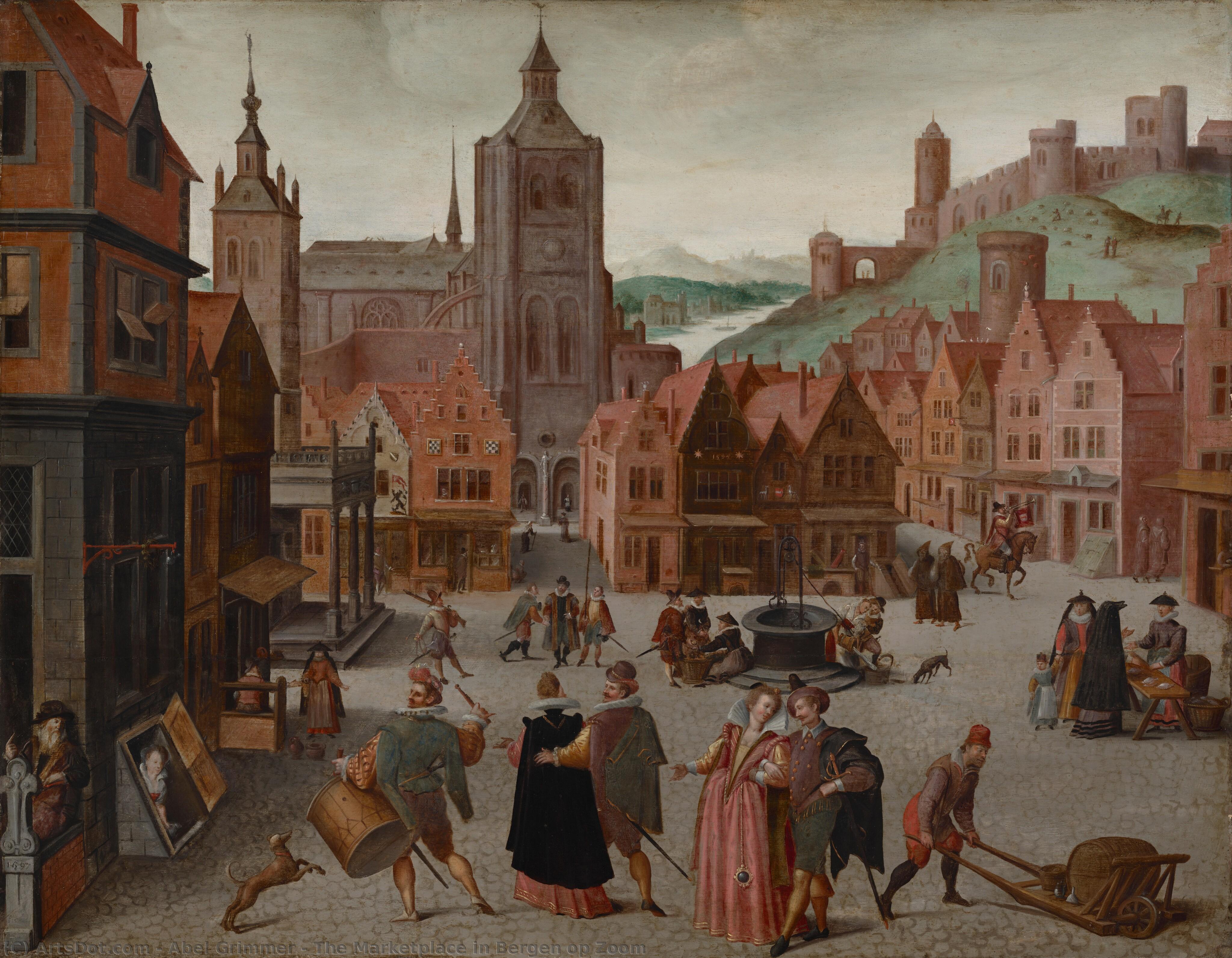 The Marketplace In Bergen Op Zoom — Abel Grimmer