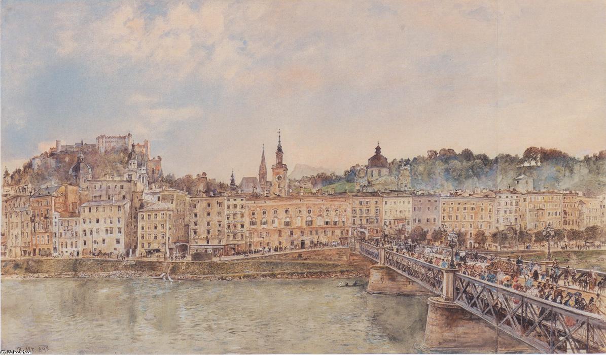 View Of Salzburg — Rudolf Von Alt