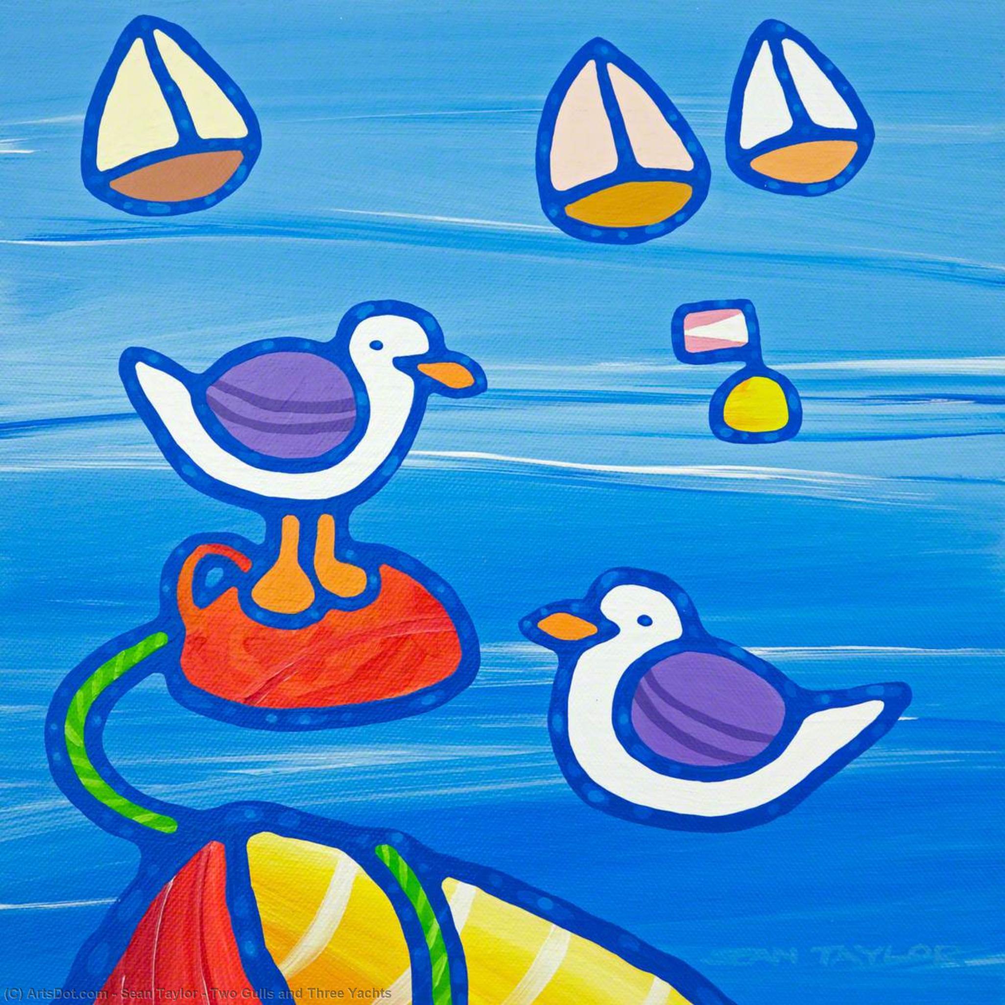 Two Gulls And Three Yachts — Sean Taylor