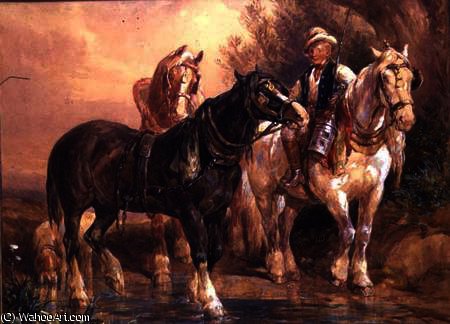 Boy And Cart Horses — John Frederick Tayler