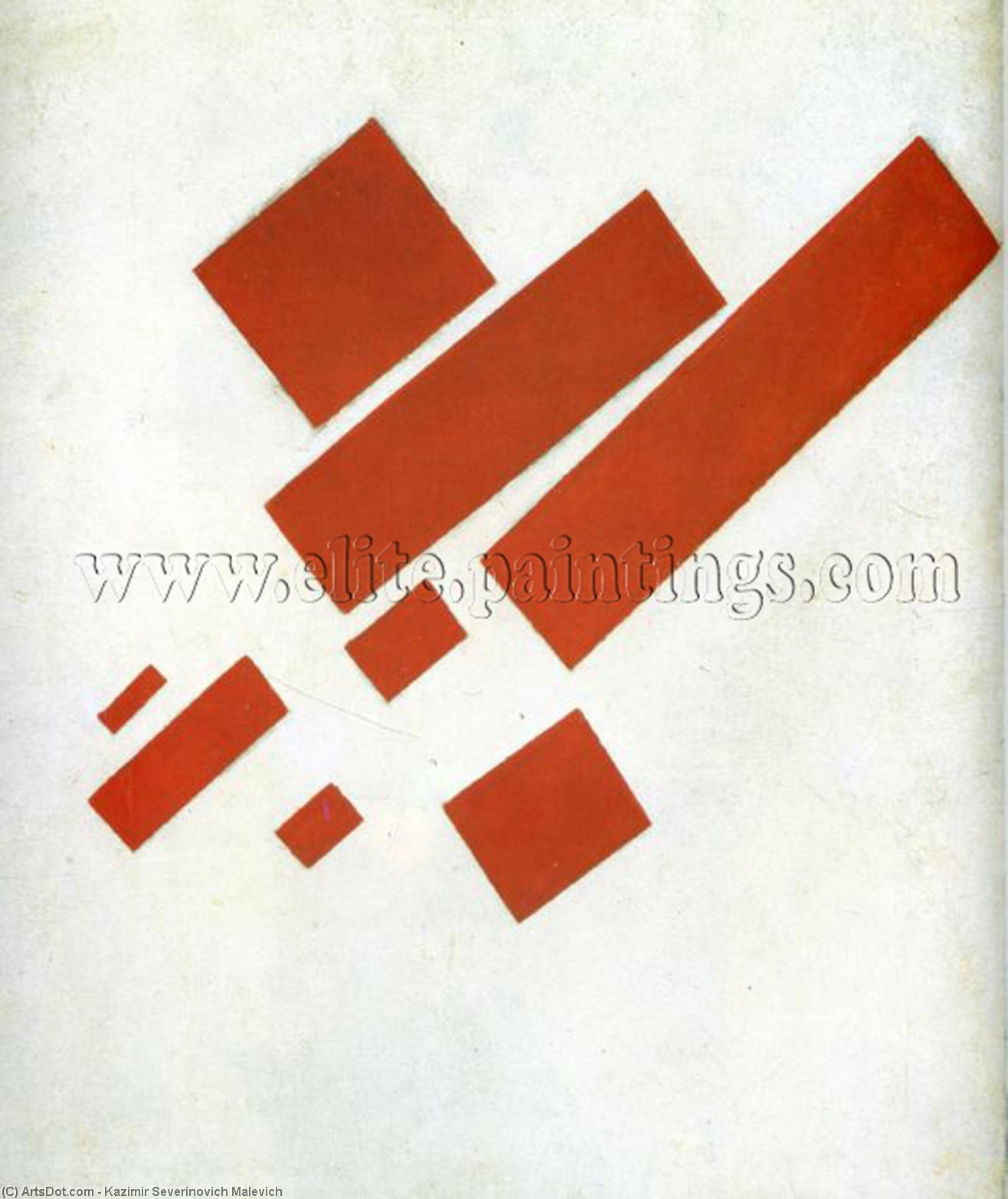 Suprematism. Two Dimensional Self Portrait — Kazimir Malevich