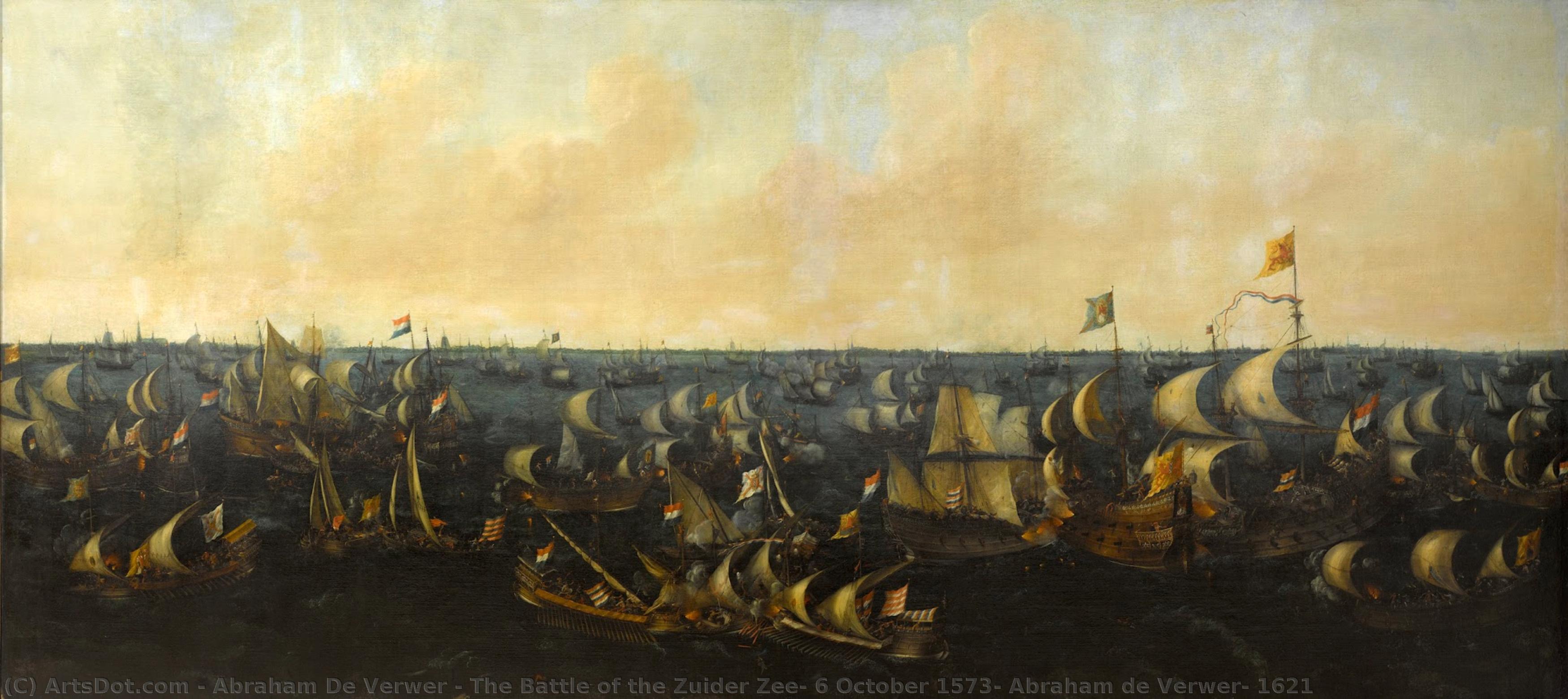 The Battle Of The Zuider Zee, 6 October 1573, Abraham De Verwer, 1621 — Abraham De Verweer Van Burghstrate