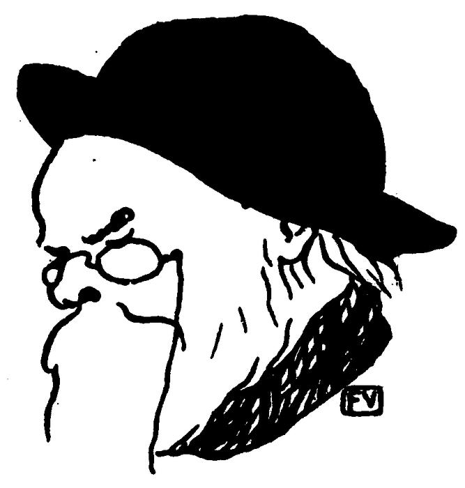 French Poet Paul Verlaine From Le Livre Des Masques — Félix Vallotton