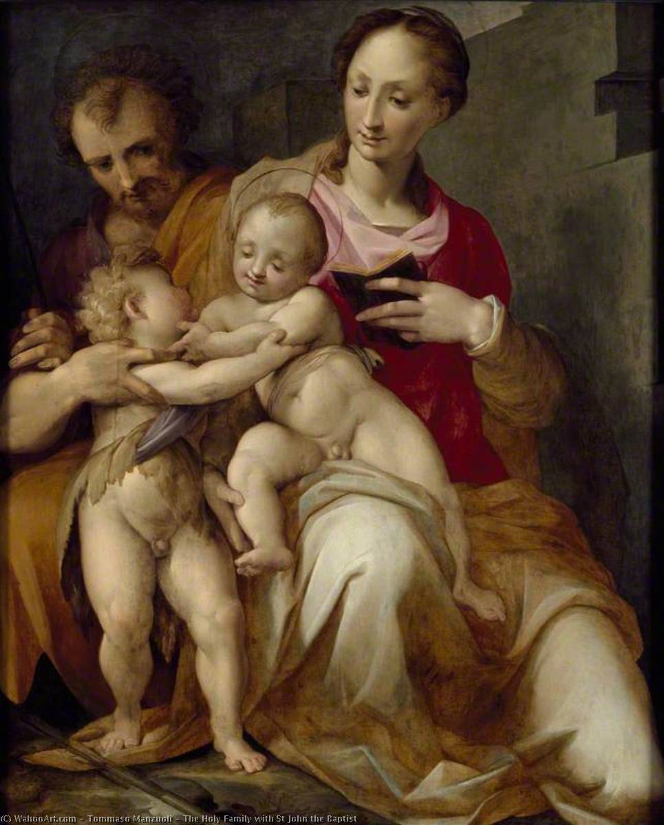 The Holy Family With St John The Baptist — Tommaso Manzuoli