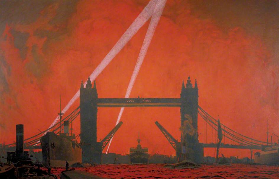 The Pool Of London During Dockland Air Raids, 1940 — Charles Pears