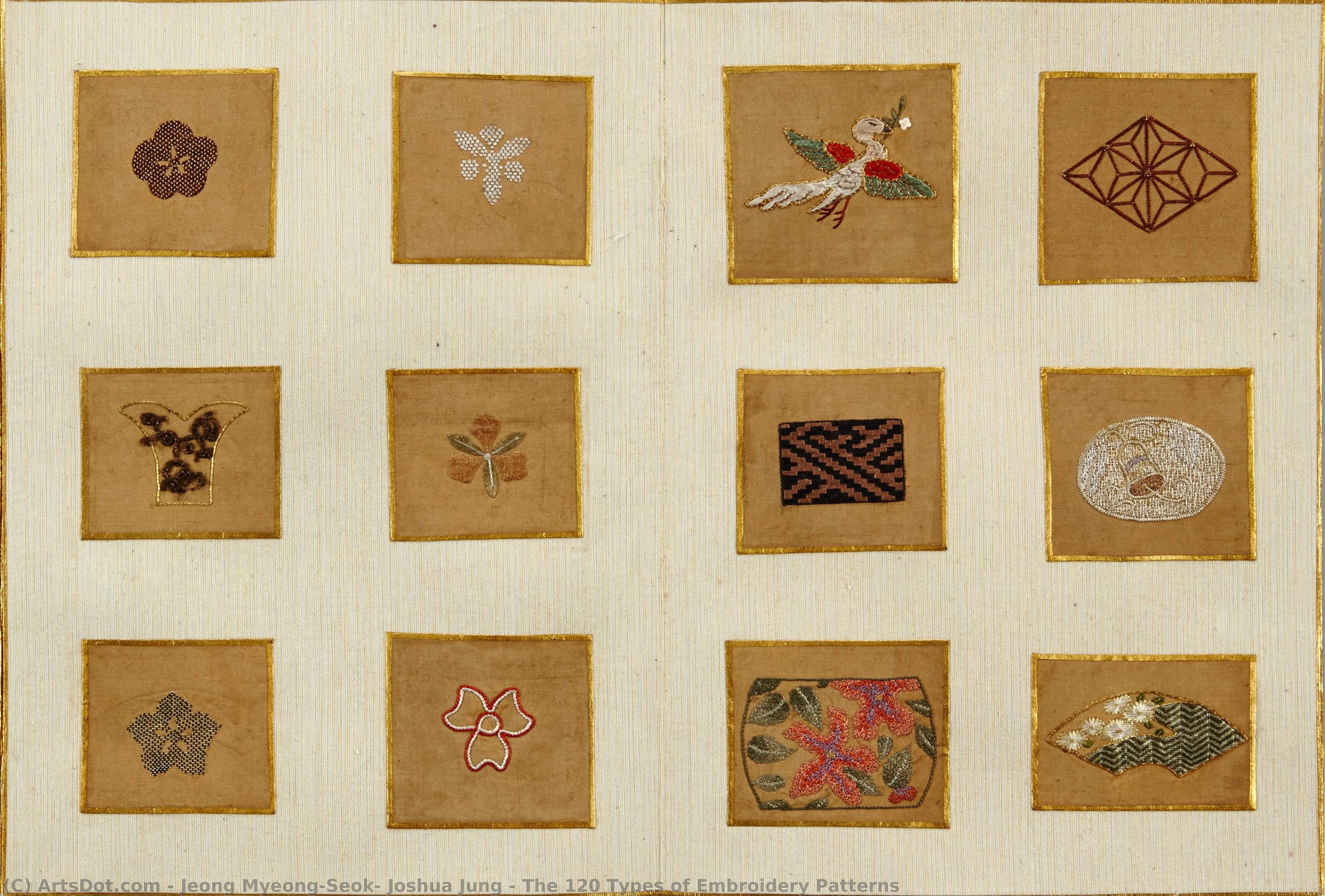 The 120 Types Of Embroidery Patterns — Jeong Myeong-seok, Joshua Jung