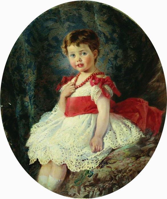 Portrait Of The Girl — Konstantin Yegorovich Makovsky