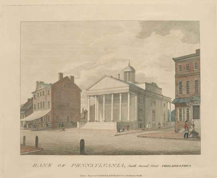 Bank Of Pennsylvania, South Second Street Philadelphia — Thomas Birch