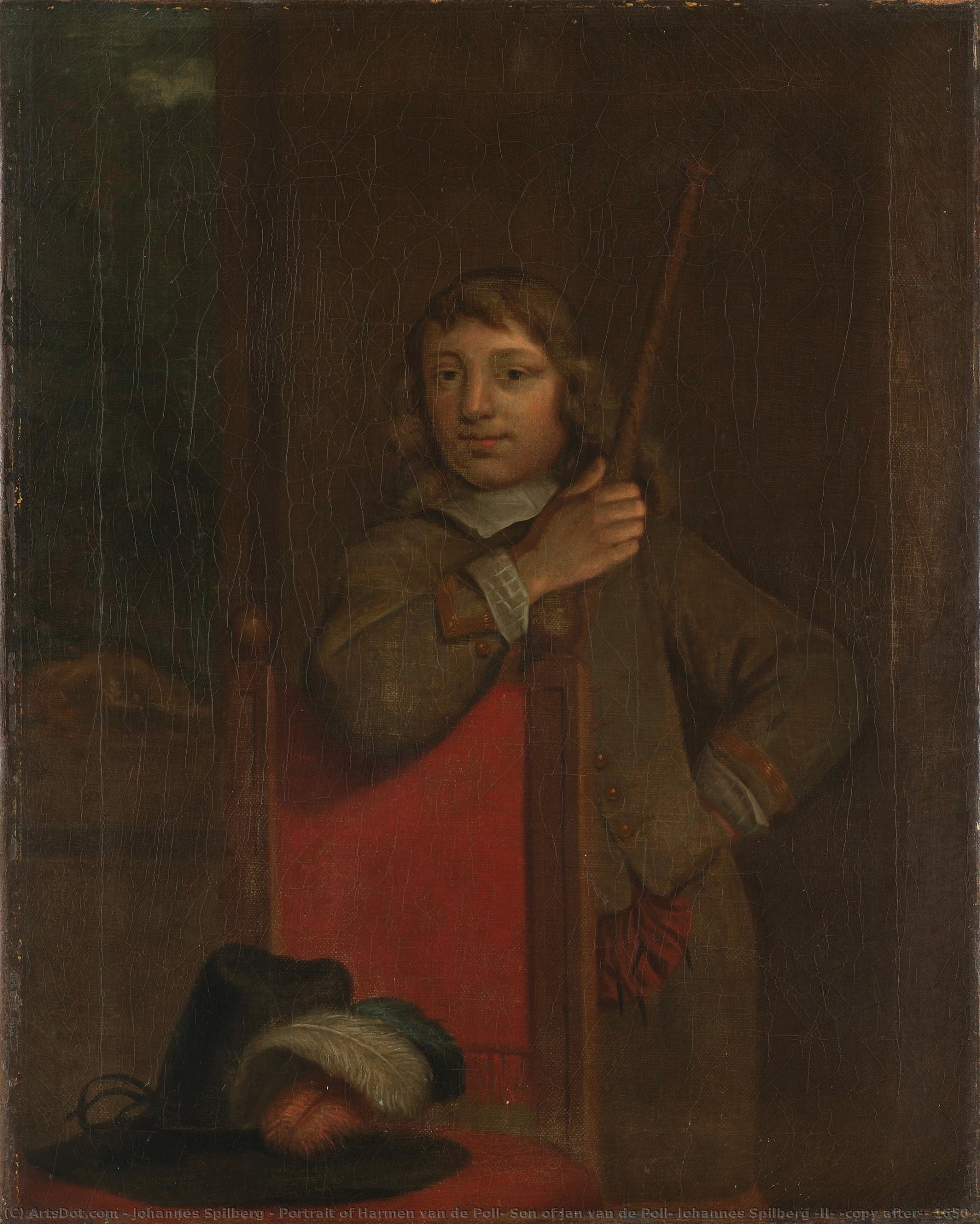 Portrait Of Harmen Van De Poll, Son Of Jan Van De Poll, Johannes Spilberg (ii) (copy After), 1650 - 1700 — Johannes Spilberg