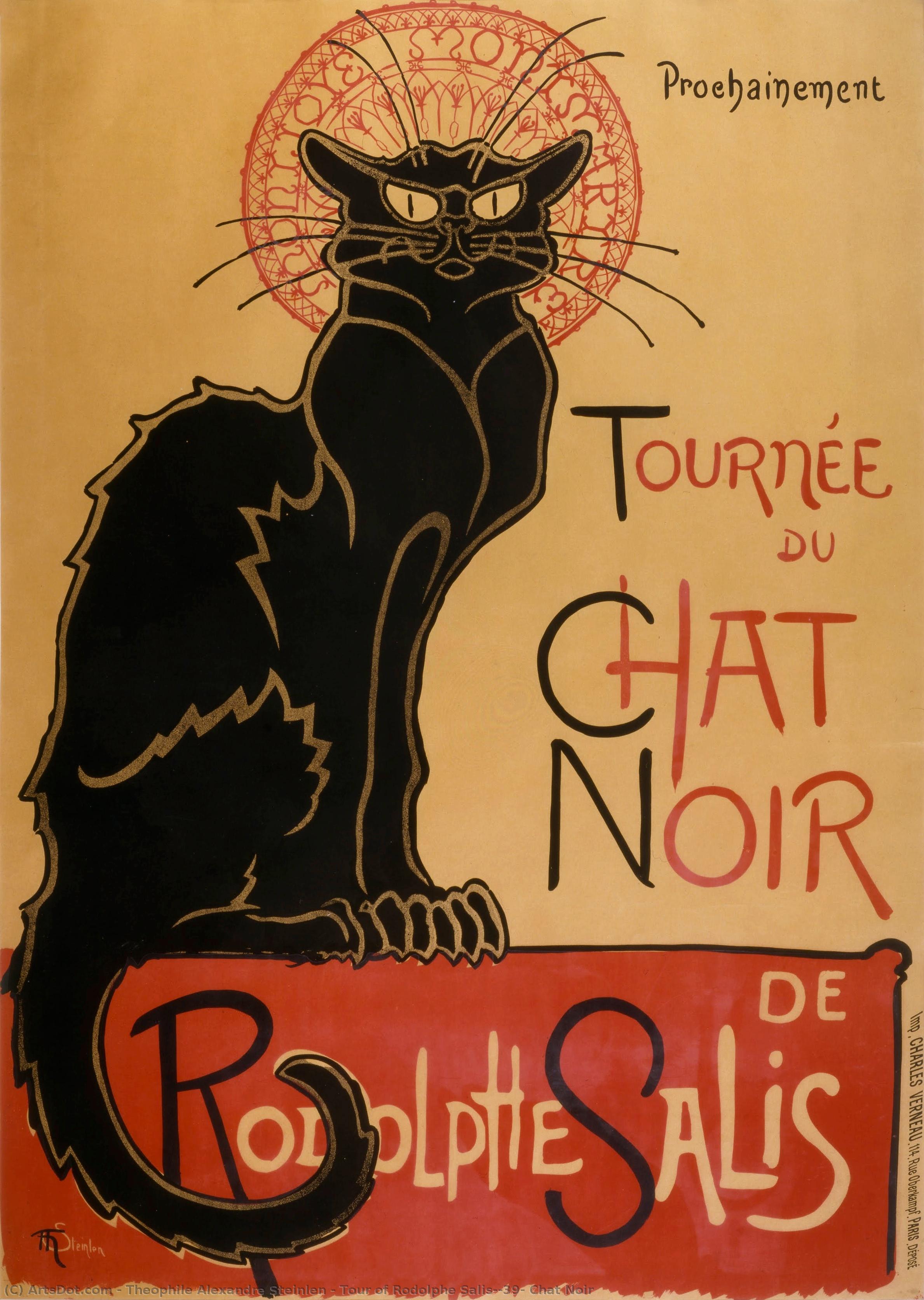 Tour Of Rodolphe Salis' Chat Noir — Teofil Aleksandr Stajnlen