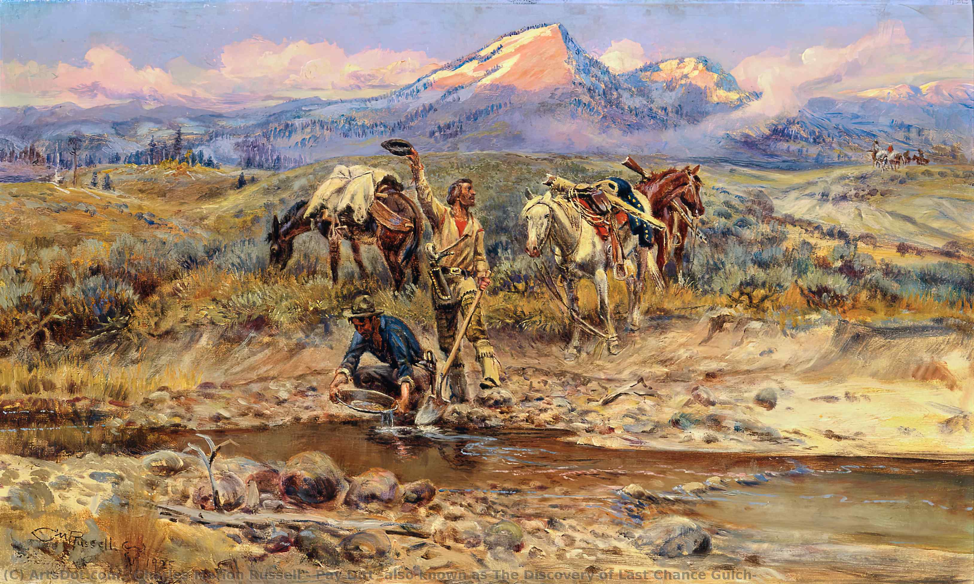 Pay Dirt (also Known As The Discovery Of Last Chance Gulch) — Charles Marion Russell