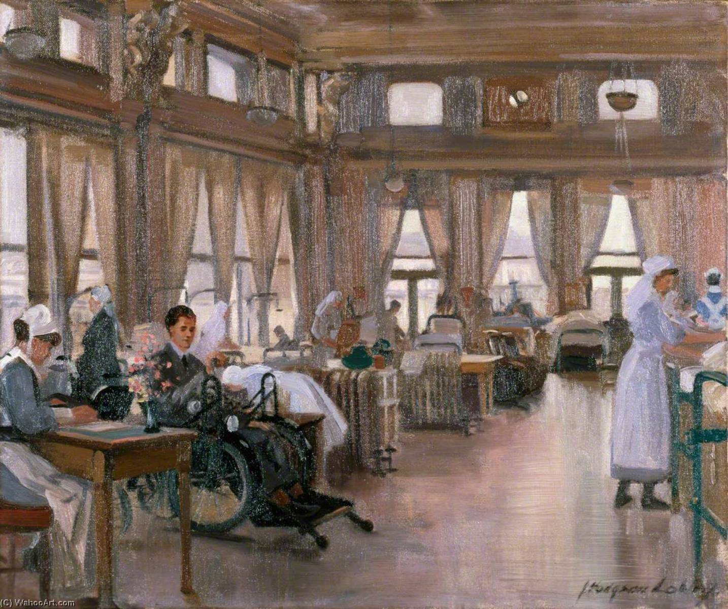 The Special Surgical Auxiliary Hospital At The 'star And Garter', Richmond The Dining Room — John Hodgson Lobley