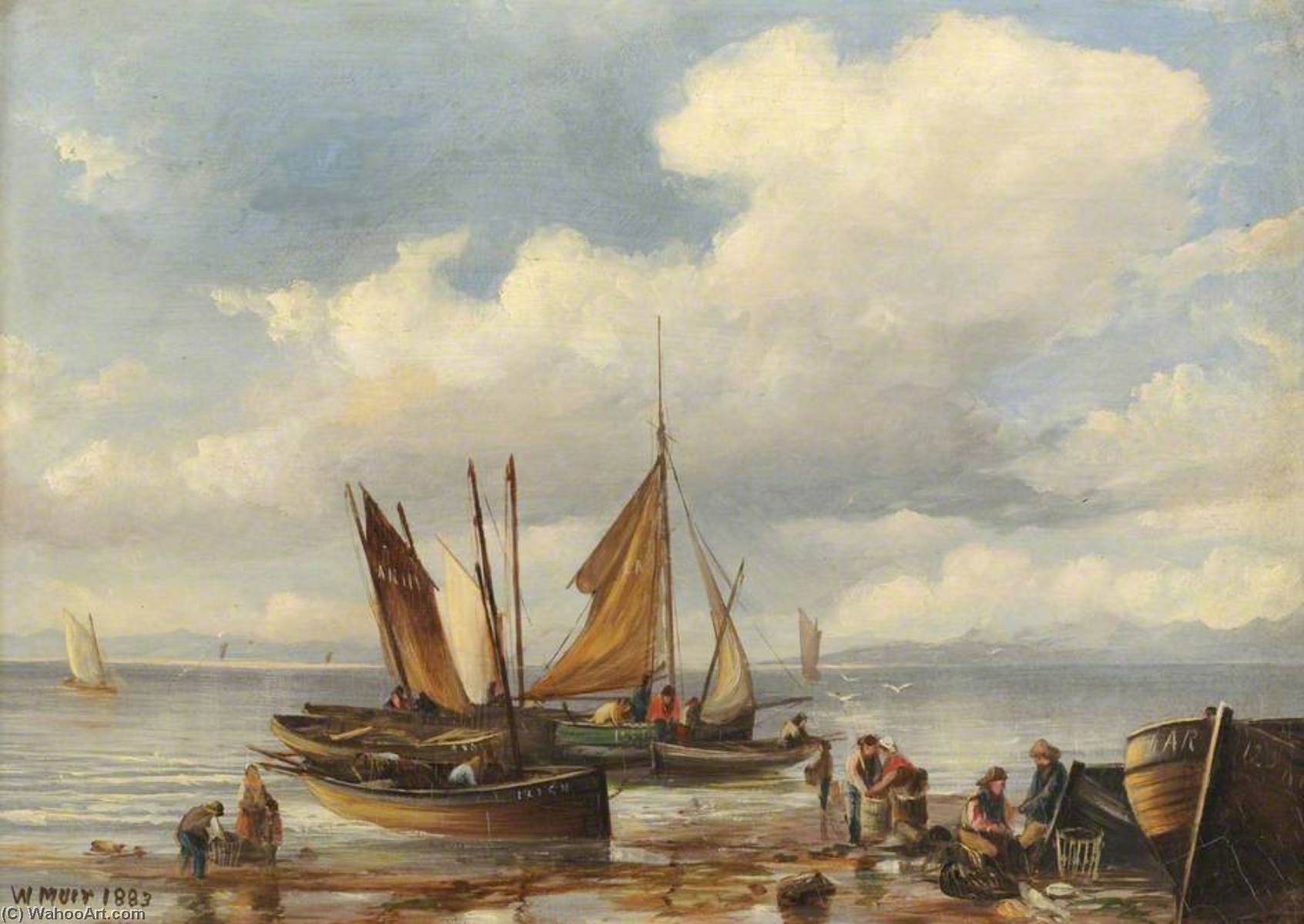 Fishing Boats At Girvan — William Muir