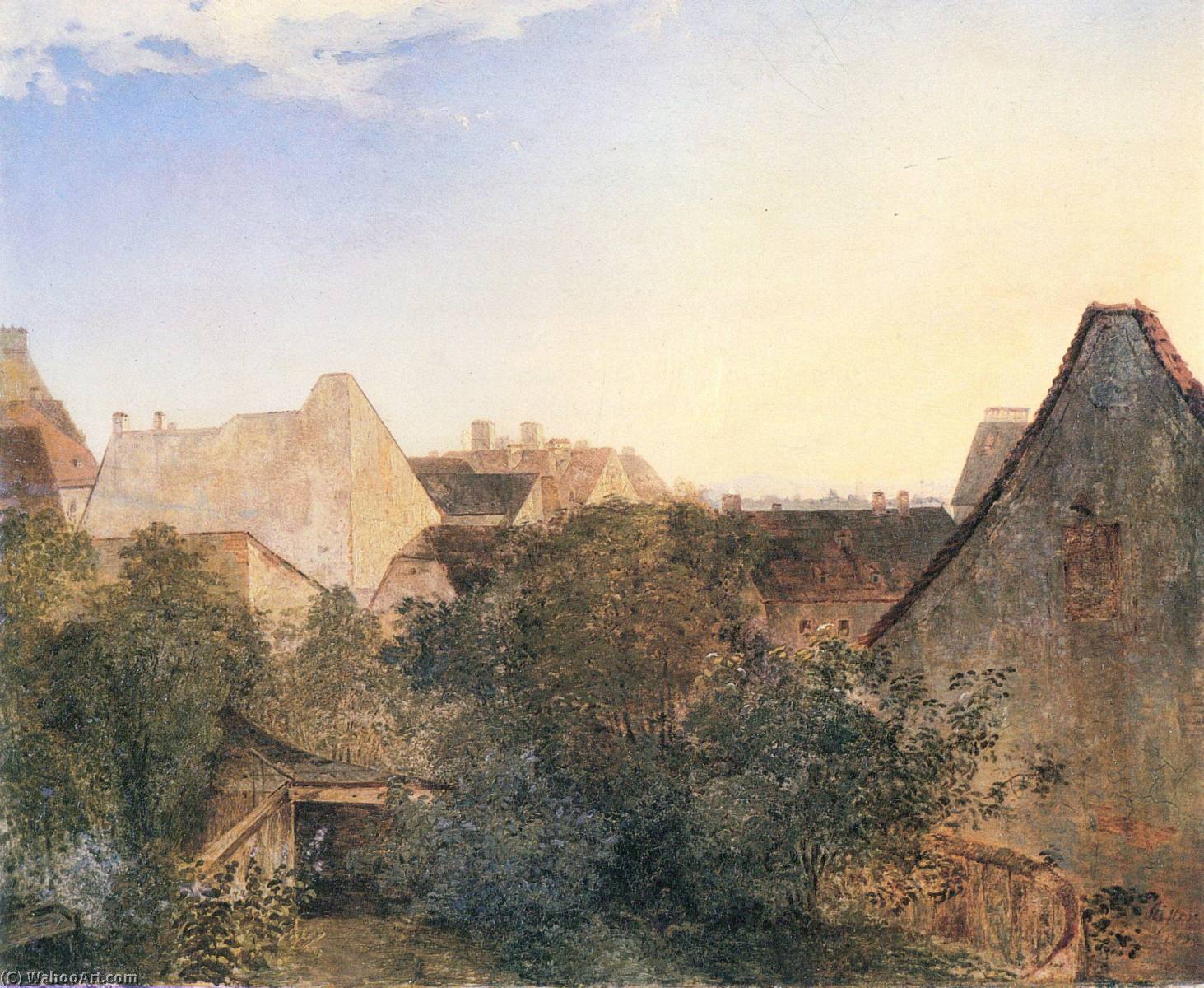 Blick Auf Wiener Vorstadthäuser — Adalbert Stifter