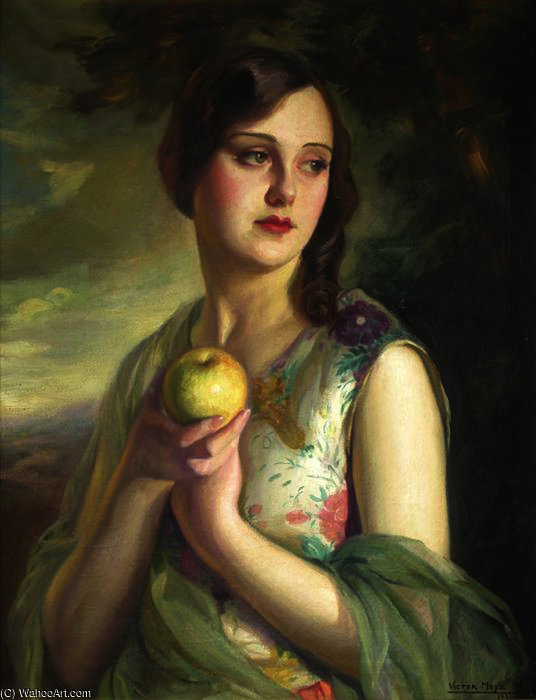 Mujer Con Manzana — Victor Moya Calvo