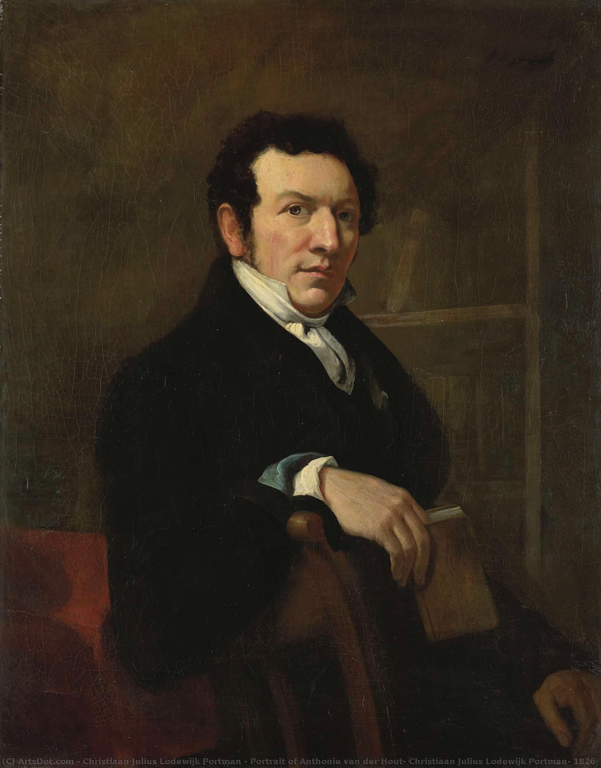 Portrait Of Anthonie Van Der Hout, Christiaan Julius Lodewijk Portman, 1826 — Christiaan Portman