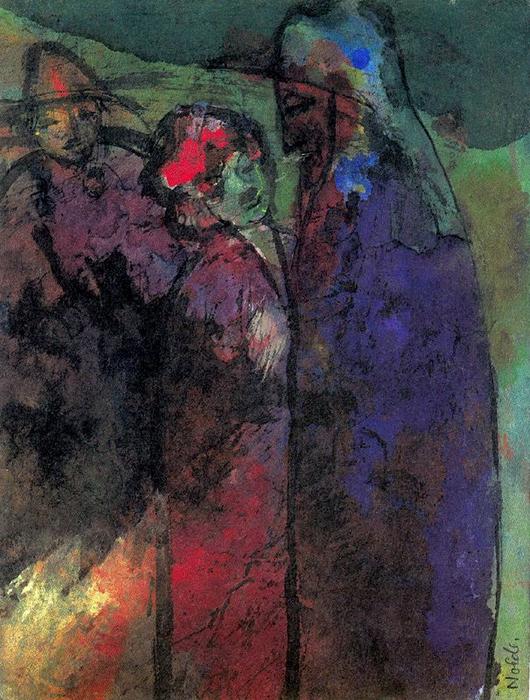 Conversation (green And Violet) — Эмиль Нолде