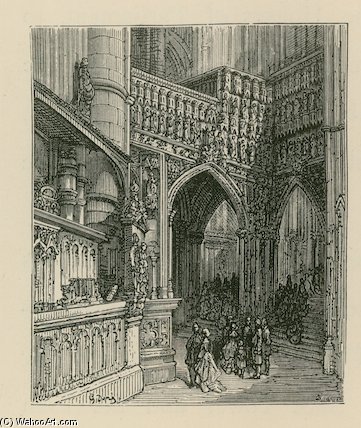 Interior Of Westminster Abbey — Paul Gustave Doré