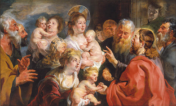 Suffer The Little Children To Come Unto Me — Jacob Jordaens