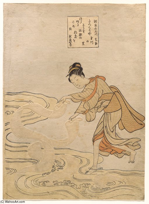 The Jewel River At Chôfu — Suzuki Harunobu