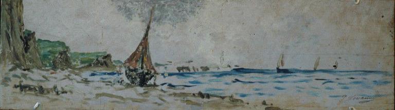 La Seine À La Roche Guyon Paysage — Jouanny Paul