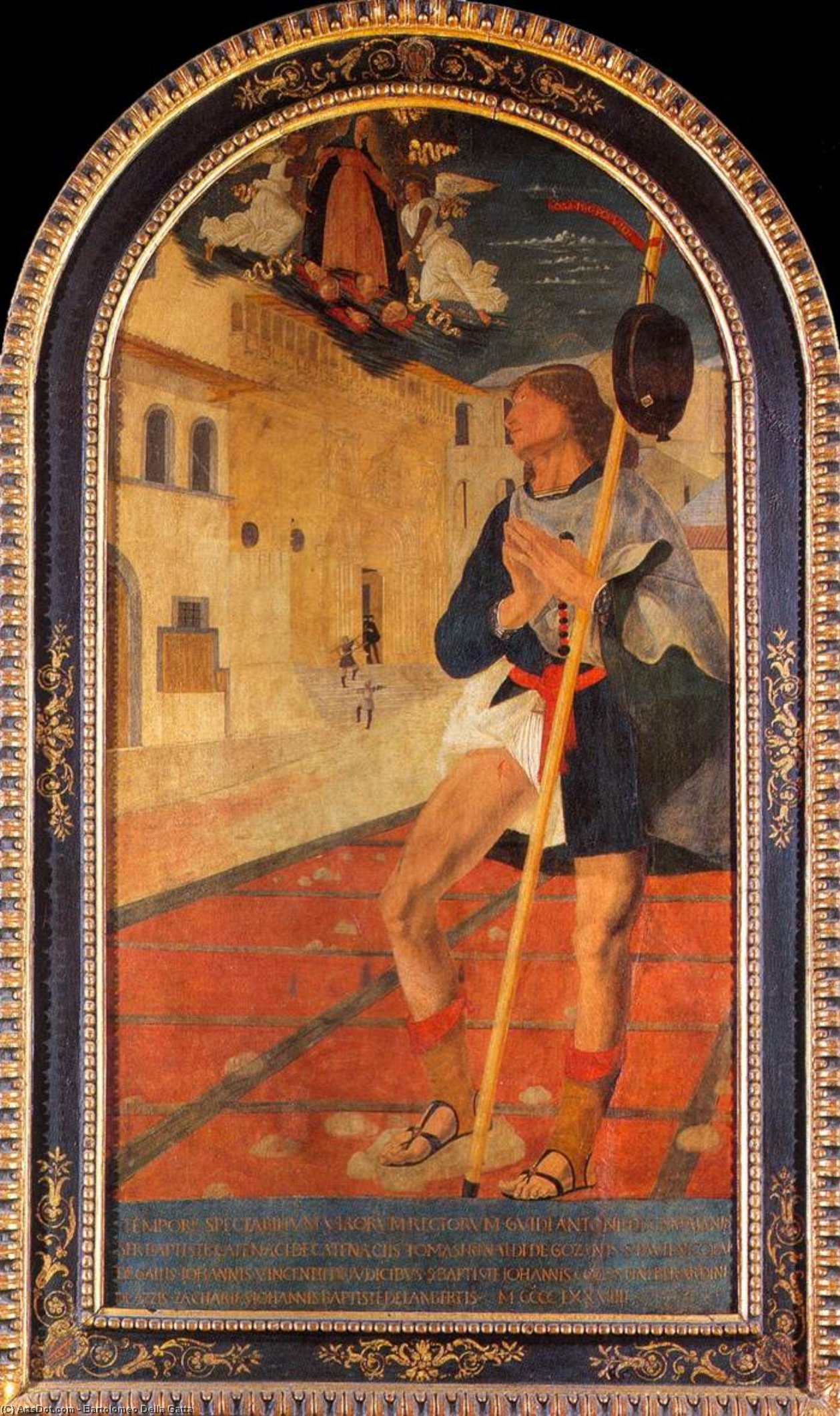 St Roch In Front Of The Fraternita Dei Laici In Arezzo — Bartolomeo Della Gatta