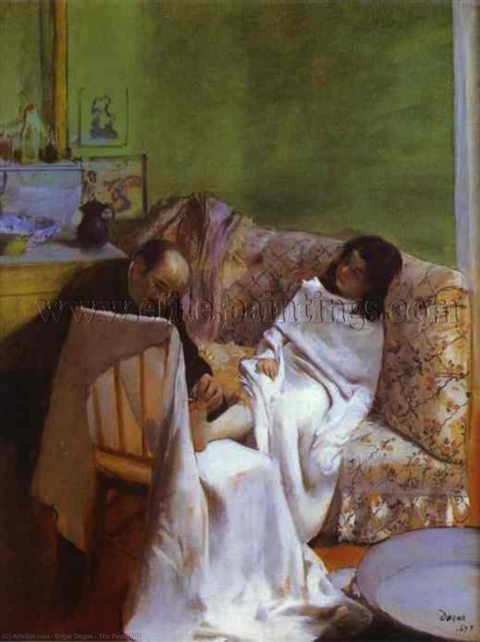 The Pedicurist — Edgar Degas