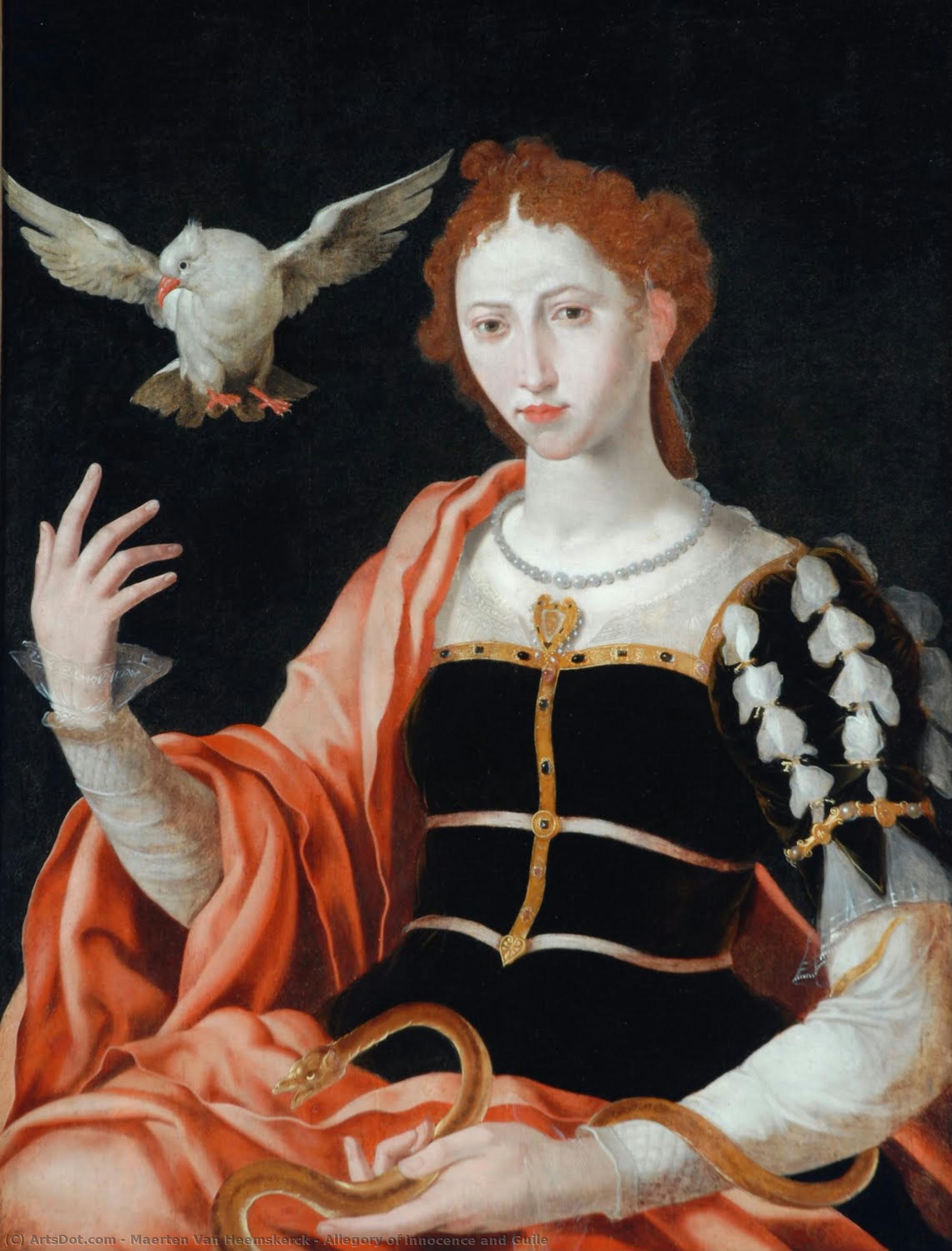 Allegory Of Innocence And Guile — Maerten Van Heemskerck
