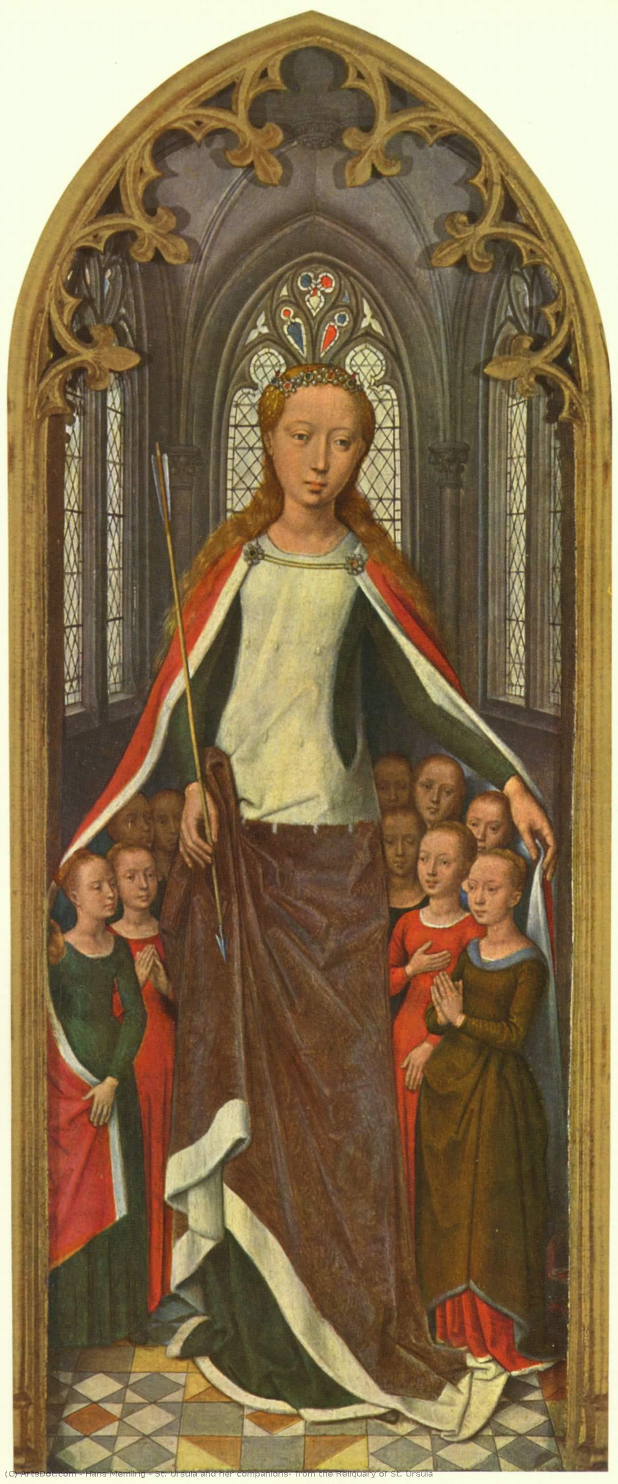 St. Ursula And Her Companions, From The Reliquary Of St. Ursula — Memling, Hans
