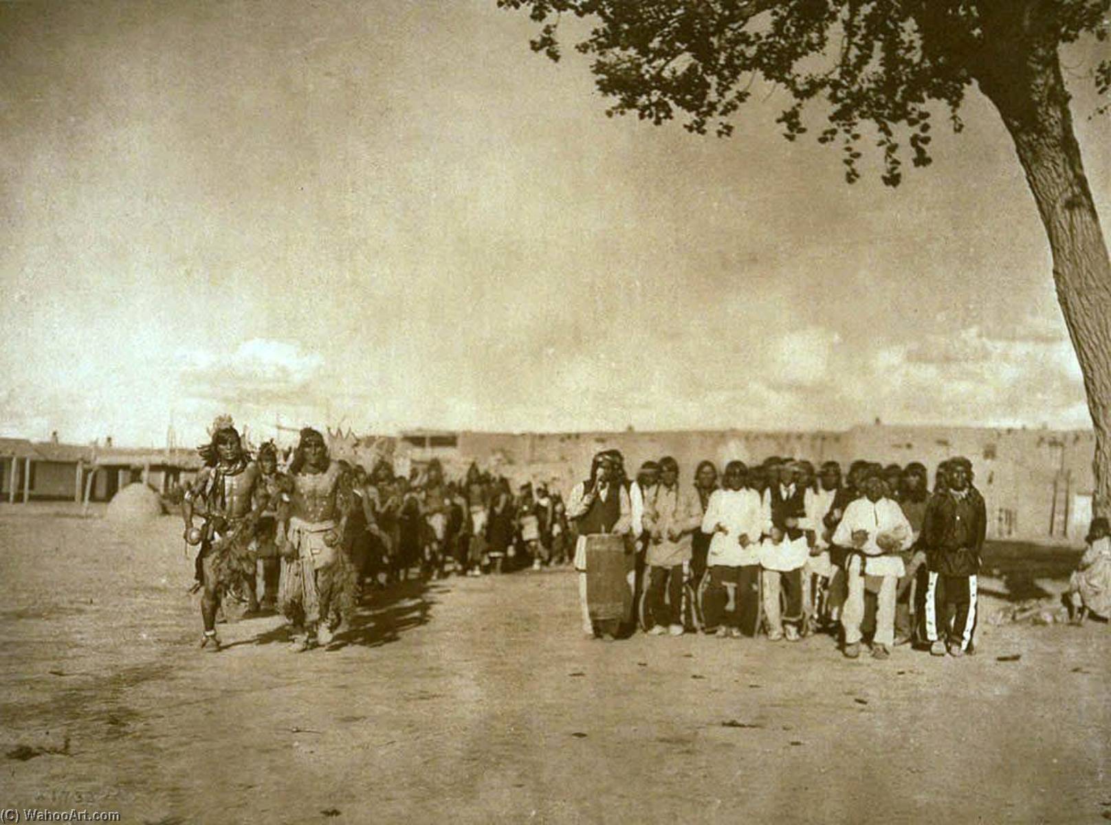 Tablita Dancers And Singers San Ildefonso — Edward Sheriff Curtis