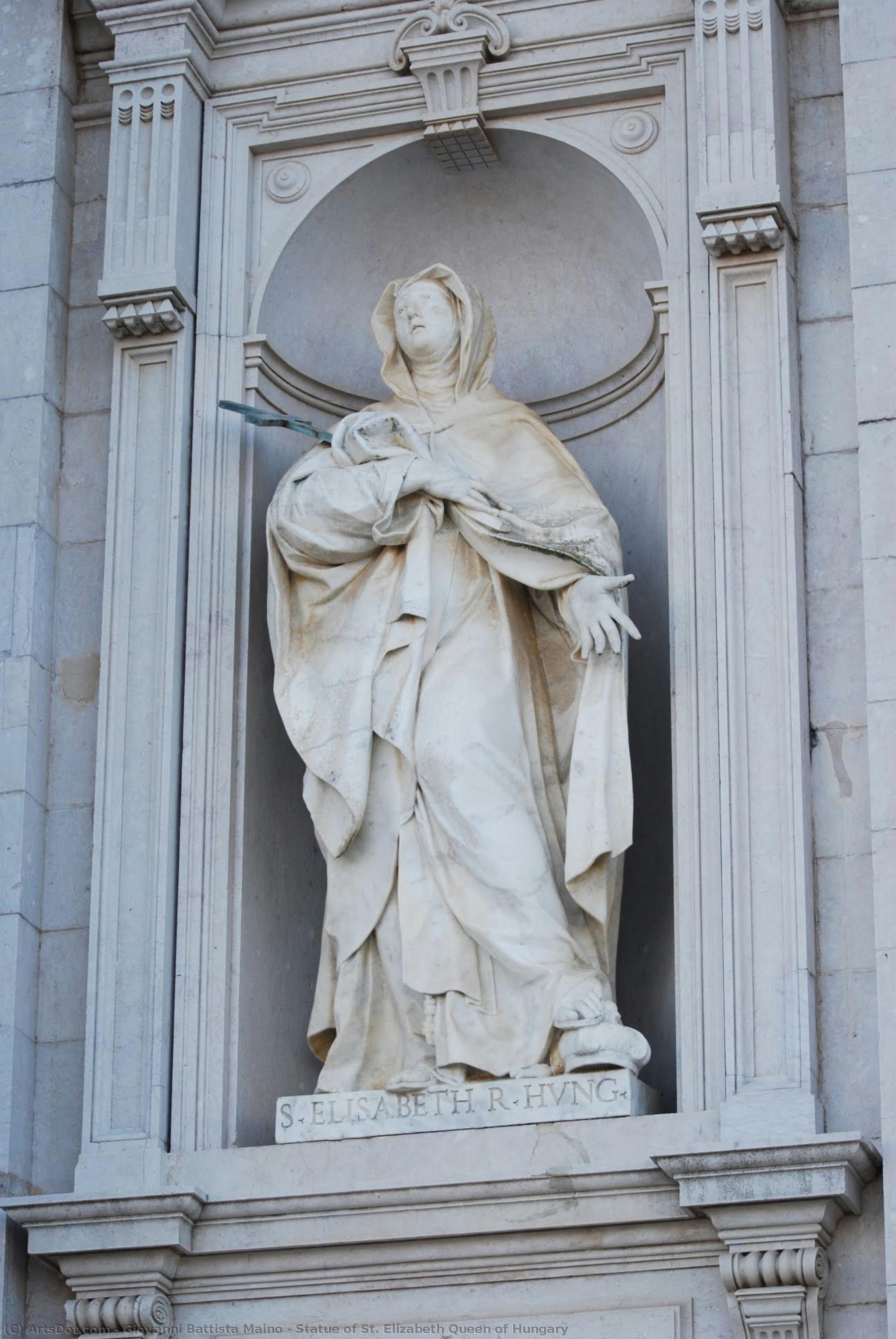 Statue Of St. Elizabeth Queen Of Hungary — Giovanni Battista Maini