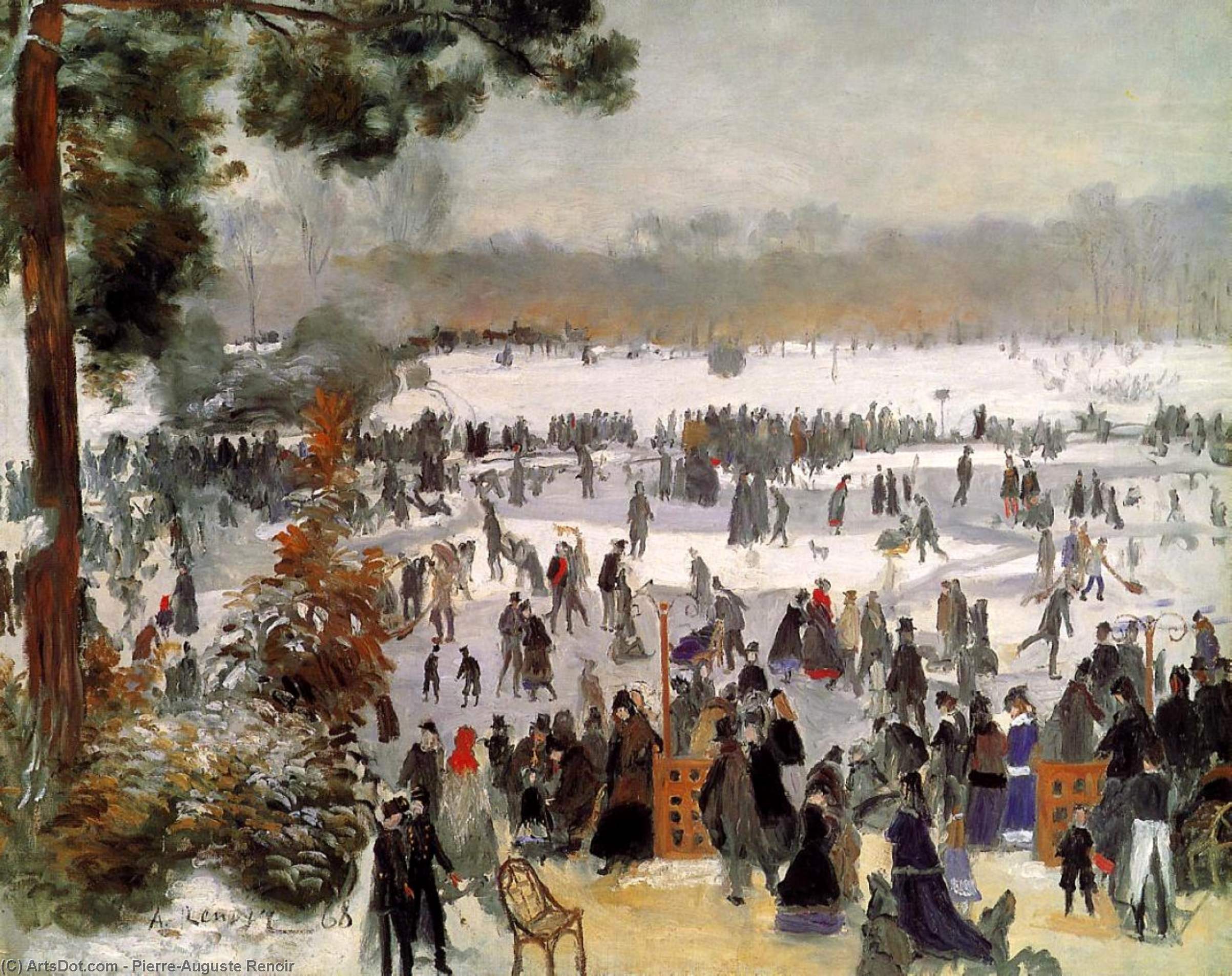 Eisläufer Im Bois De Boulogne — Pierre-auguste Renoir