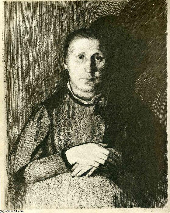 Pregnant Woman With Folded Hands — Käthe Kollwitz