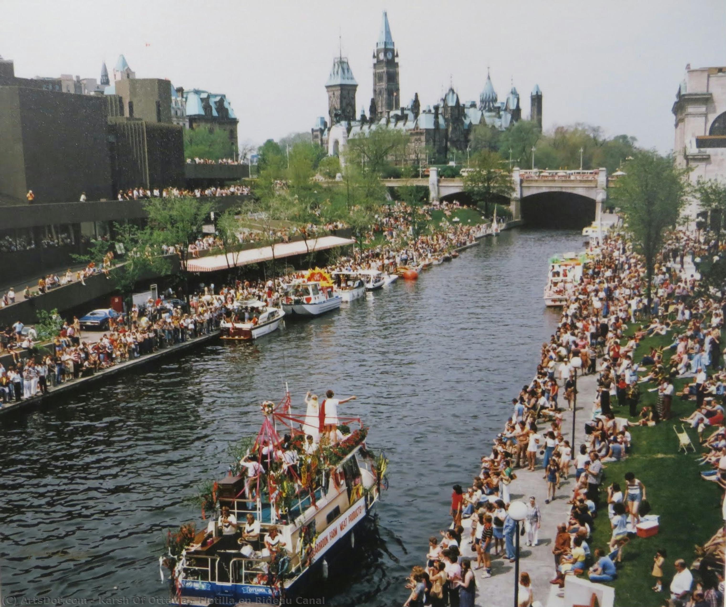 Flotilla On Rideau Canal — Karsh Of Ottawa