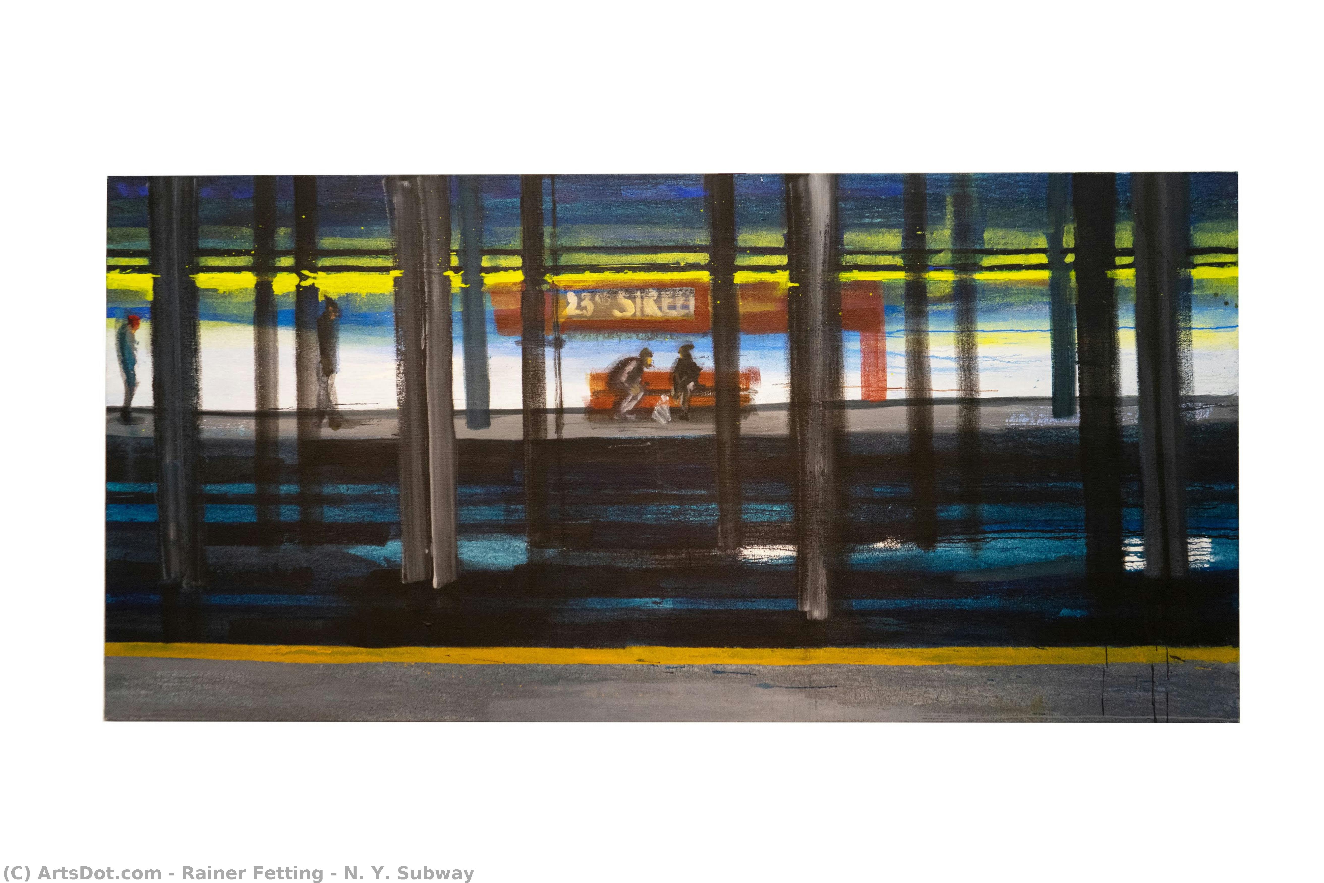 N. Y. Subway — Rainer Fetting