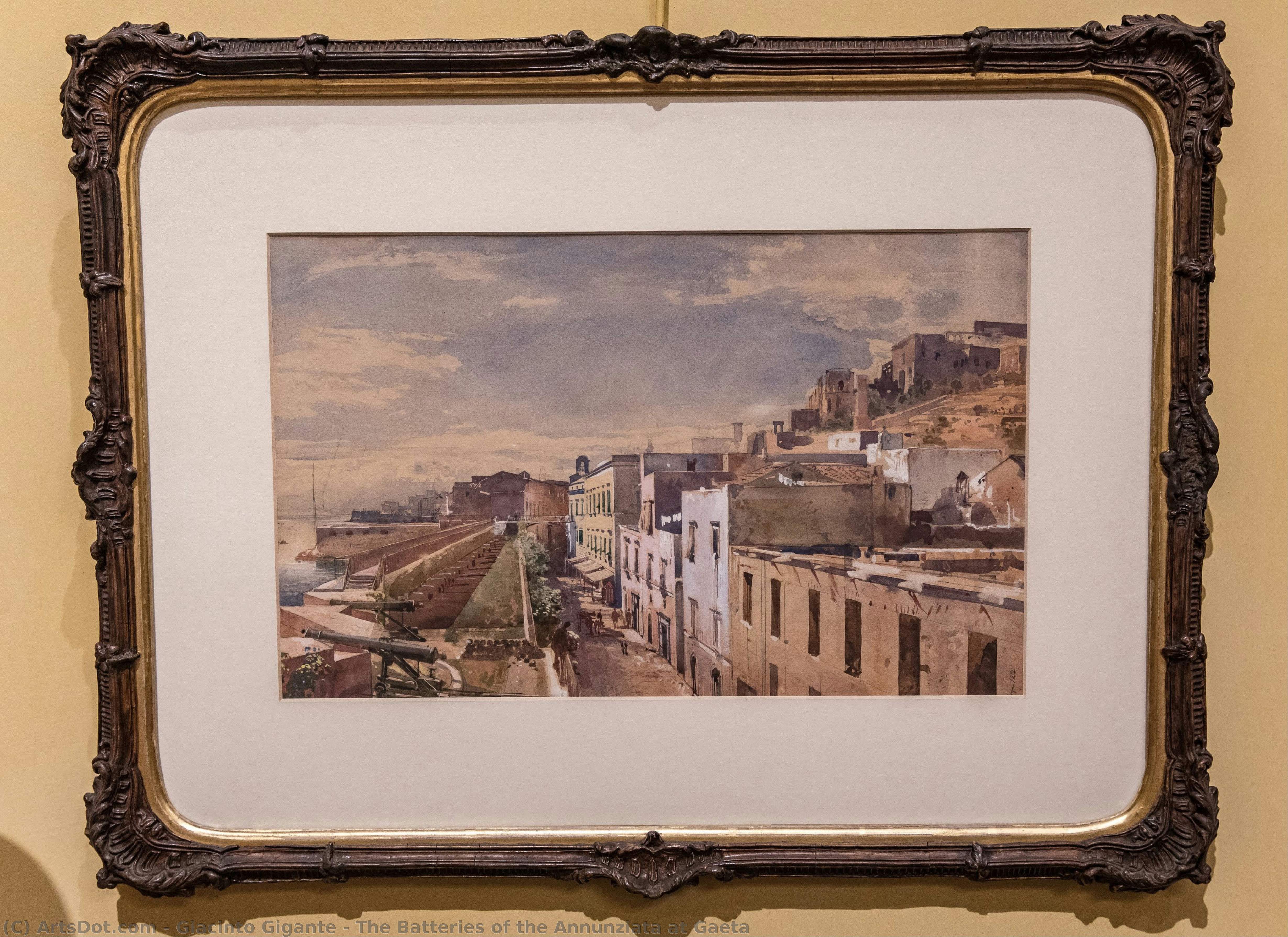 The Batteries Of The Annunziata At Gaeta — Giacinto Gigante