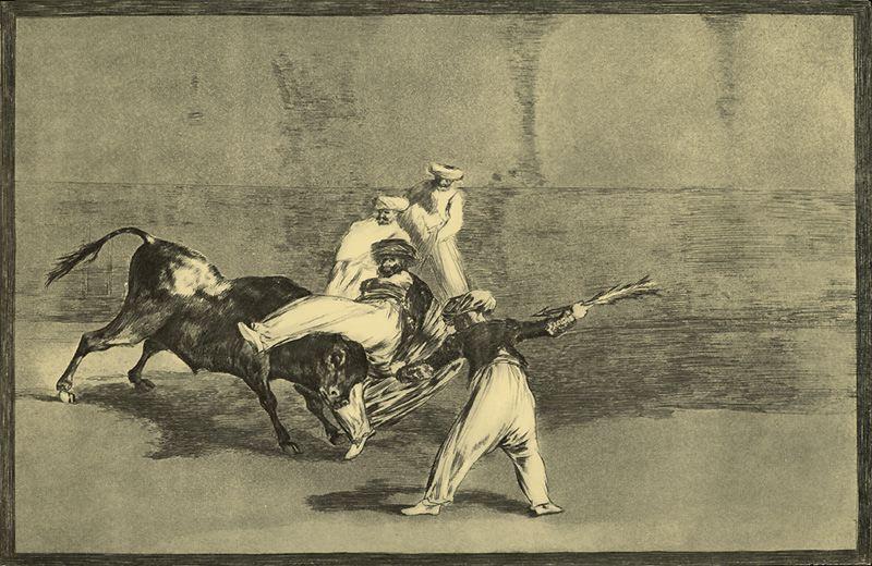 Cogida De Un Moro Estando En La Plaza — Francisco José De Goya Y Lucientes