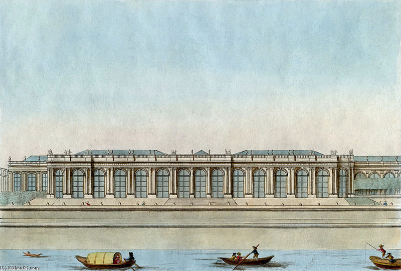 Old Gallery Onetime Palais Bourbon Side Of The River — Jean-françois Janinet