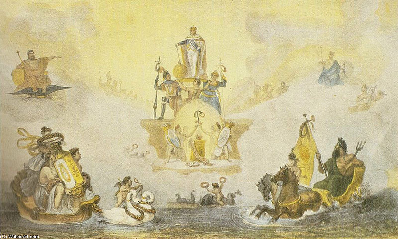 Escenario Para La Historia Del Ballet — Jean-baptiste Debret